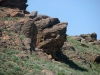 Another nest of the Long-legged Buzzard on a cliff