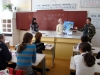 Выступление о балобане в сельской школе 