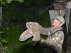 Sergey Gashchak with an Eagle Owl’s chick 