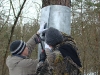 Installing the protection on the second tree