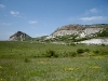 Row of rocks where the Saker nests