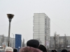Шестнадцатиэтажки Киева - строения, на которых чаще всего можно увидеть зимой отдыхающего сапсана