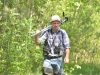 Валерий Домбровский (Беларусь) возвращается с болота, где наблюдал больших подорликов
